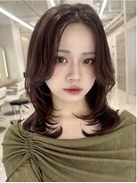 ロエ 元町店(Loe)&nbsp;元町レイヤーカット韓国ダブルカラー顔周り前髪カットボブ