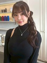 セプト 天神大名(SEPT.)&nbsp;ヘアセット アップスタイル 顔周りアレンジ お団子ヘア