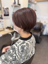 アンサ 長岡天神店(ANSA) バイオレットピンク×上品ハイライトくびれショート