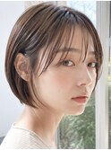【LOVESTOIKE】透け前髪ショートボブ×艶ブラウン