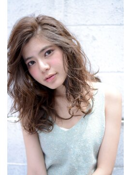 ミラバイグリーン(Mira by green) white ash wavy midi#1