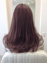 ミュゼ ヘアアンドメイク(Muse'e hair&make) ピンクベージュ×フェザーロング