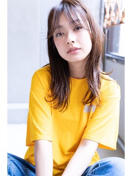 ルーク 立川(LUK) Lien☆毛先パーマ×レイヤーミディ×シースルーバング 立川