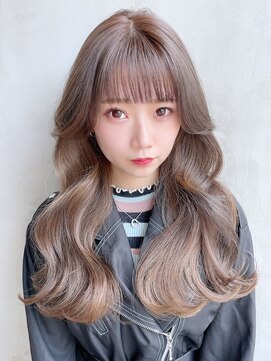 アイティー バイ アルバム 中野店(IT by ALBUM) ワンレンロング_ラベンダーカラーくびれミディ_8459