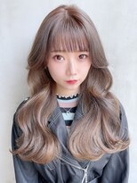 アイティー バイ アルバム 中野店(IT by ALBUM) ワンレンロング_ラベンダーカラーくびれミディ_8459