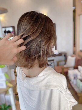 ヘアメイク ミチ 富田店(HAIRMAKE MICHI) 【MICHI 富田店　古作蓮】エギョモリ　ハイライト
