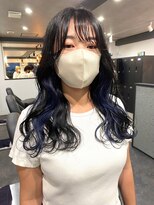 ツキ 横浜店(tuki)&nbsp;イヤリングカラーインナーカラーハイライトフェイスフレーミング