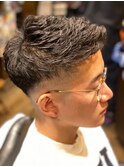 [hiro ginza]ツーブロックフェードフェザーアップ 浜松町/大門