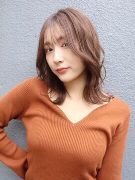 ブゾン(buZon) 【buZonブゾン】大人くびれミディアム×ベージュ系カラー