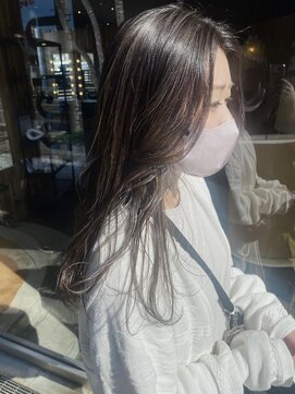 ヘアラウンジ アングゥ(hair lounge ungu) グレージュハイライトカラー