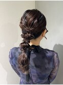 ぽこぽこ編みおろしアレンジ