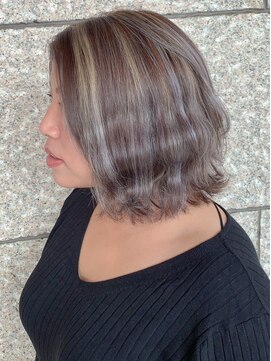 ライズ バイ レボ 柏店(RISE by REVO) 大人かわいい/レイヤーロング/グレーベージュ/前髪パーマ/柏