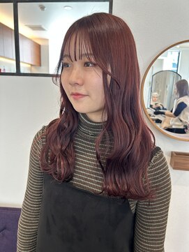 ガーランド (Garland) 前髪/暖色カラー/レイヤー/ピンクベージュ/イルミナ/原宿神宮前