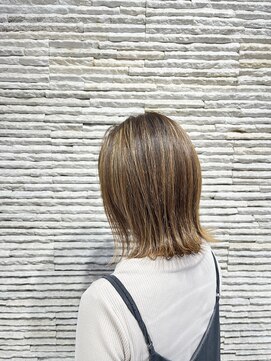 ビス リアン 川口店(Vis lien) ハイライト バレイヤージュ 切りっぱなし