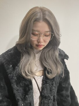 アジールヘア 北千住駅西口店(agir hair) ハイトーンシルバーグレージュ 韓国スタイル 北千住