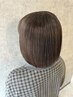 似合わせカット＋明るい白髪染めカラー＋ショートスパ￥15950