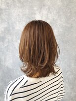 ヘアアンドメイク ムーア(Muuua) ミルクティーブラウン＋レイヤースタイル