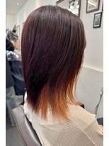 レリンク バイ コッミナム(LeLink by COMiNUM)&nbsp;インナーカラー　オレンジ