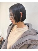 【morio札幌】札幌ボブ　大人かわいい黒髪丸みショートボブ