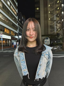 マージュ ギンザ(marju GINZA) オリーブカラー/顔周りレイヤーカット