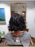 アンニュイ　　くるくるパーマ