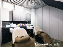 ローレンアンドパレード 並木坂店(Lauren&Parade)の雰囲気（《フルフラットシャンプー》＆施術中はダブレットでNetflixも◎）