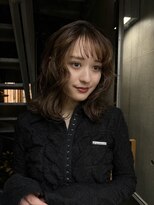 キーチェ 梅田中崎町(keych)&nbsp;レイヤーカット/髪質改善/オリーブベージュ/前髪カット