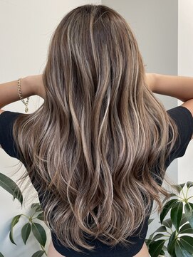 リリット(ReLit) ハイライト髪質改善オリーブグレーココアベージュ黒髪白髪ぼかし