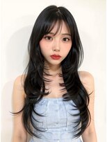 ブロウ ネックス ザ サロン 表参道(VLOW nex the salon)&nbsp;vlow表参道  ヨシンモリ　流れるレイヤー　髪質改善　韓国　長屋