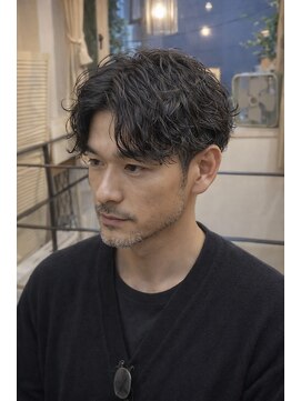 ベル 表参道店(Belle) 《30代.40代男性へ。大人のメンズパーマ》フェザーパーマ
