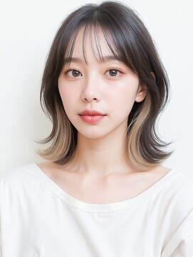 COVER HAIR ACADEMY 北浦和【カバーヘア アカデミー】北浦和西口店【4/6 OPEN(予定)】 インナーカラーくびれミディアムレイヤーカットp1北浦和20代30代