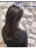 Moana西葛西#ロングレイヤー#レイヤーカット#ブラウンカラー