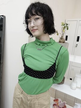 チーカ(chica) レイヤーボブパーマ ブリーチパーマ