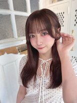 カシュカシュ アネックス(cache cache annex) 赤み消しヘーゼルベージュカラーアイドル前髪おくれ毛顔周り