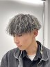 メンズカット＋メッシュ＋パーマ