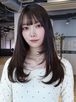 アルバム 銀座(ALBUM GINZA)&nbsp;ブラウンセミロングレイヤー_F1840