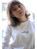 ミラバイグリーン(Mira by green)&nbsp;スモーキーグレージュ×切りっぱなしロブ　04