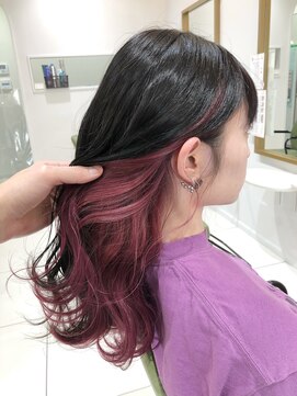 ルクール ヘアー プレジー(Le Coeur HAIR Plaisir) インナーカラー★カシスカラー★