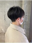 ナチュラルショート_ウェーブパーマフォギーベージュ