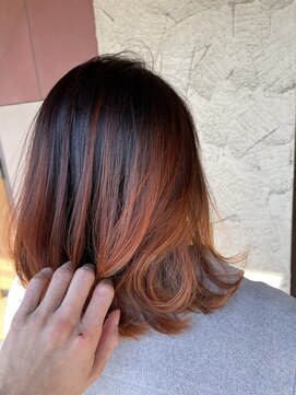 リー ヴィータ 上新庄(Lee Vita) オレンジバレイヤージュ