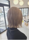 『AVANCE』スリークボブ☆ダブルカラー☆ピンクベージュ