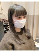 ガリカ 渋谷(Gallica)&nbsp;オリーブグレージュ×シースルーバング