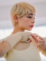 アグ ヘアー フェリー 大船店(Agu hair ferry)&nbsp;ブロンドマニッシュショート　ハイトーンカラー3