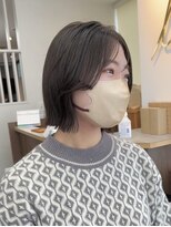 ビュー フクオカ(VIEW FUKUOKA)&nbsp;モードに大人可愛いダークアッシュイメチェンボブ