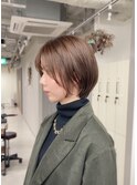 艶髪 ラウンドショート シースルーバング 【博多】
