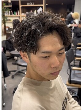 サロン ド ロイ(Salon de Roi) 六甲ツイストスパイラルアップバングメンズパーマお任せください