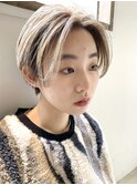 ミルクティーベージュ/ハンサムショート/ミルクティーグレイジュ