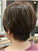 大人可愛いミセスショートカット首元スッキリ/30代40代50代