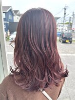 ブランシェ 小牧店(BRANCHE)&nbsp;ブリーチなしピンクブラウンカラー〔西尾〕