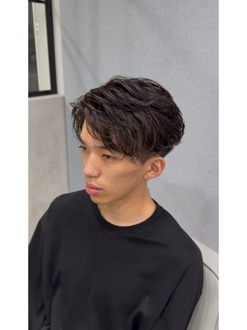 ホワイト(WHITE) フェザーパーマ/フェザーショート/メンズパーマ